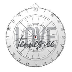Modern, simple, chic, urban design Love Tennessee Dart Board