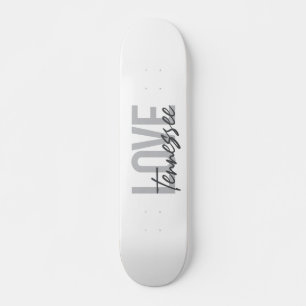 Modern, simple, chic, urban design Love Tennessee Skateboard