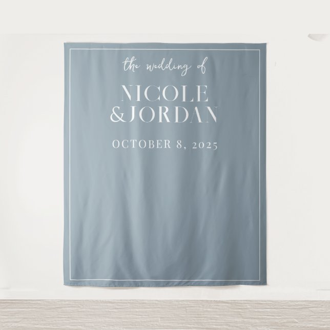Modern Simple Chic Wedding Backdrop (Front)