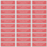 Modern Simple Chic Wedding Guest Names Address Sticker<br><div class="desc">Composed of simple sans serif and modern serif typography. These elements are simple,  elegant,  and modern. This has 30 stickers. 
 
 This is designed by White Paper Birch Co. exclusive for Zazzle.
 
 Available here:
 http://www.zazzle.com/store/whitepaperbirch</div>