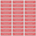 Modern Simple Chic Wedding Guest Names Address Sticker<br><div class="desc">Composed of simple sans serif and modern serif typography. These elements are simple,  elegant,  and modern. This has 30 stickers. 
 
 This is designed by White Paper Birch Co. exclusive for Zazzle.
 
 Available here:
 http://www.zazzle.com/store/whitepaperbirch</div>