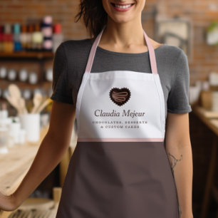 Modern Simple Chocolate Baker Apron