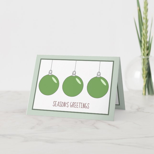 Modern Simple Christmas Holiday Card (Front)