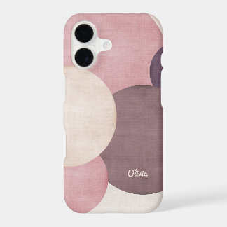 Modern Simple Circles Personalized iPhone 17 Case