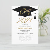 Modern Simple Class of 2021 Graduation Party Invitation (Standing Front)