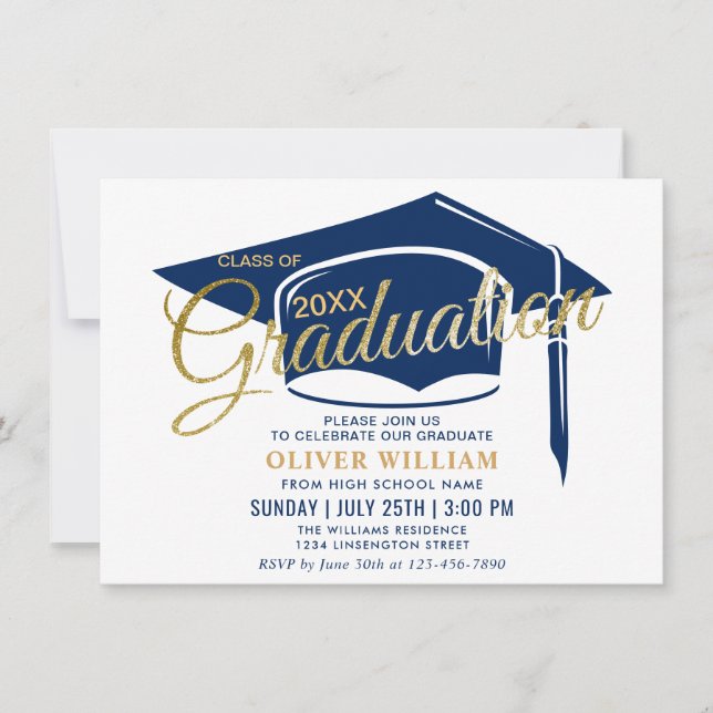Modern Simple Class of 2023 Graduation Party Invitation (Front)