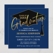 Modern Simple Class of 2024 Graduation Party Invitation (Front/Back)