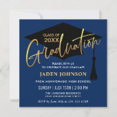 Modern Simple Class of 2024 PHOTO Graduation Party Invitation (Front)