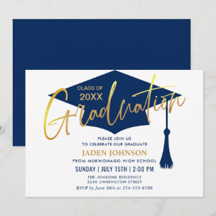 Modern Simple Class of 2026 Graduation Party Invitation