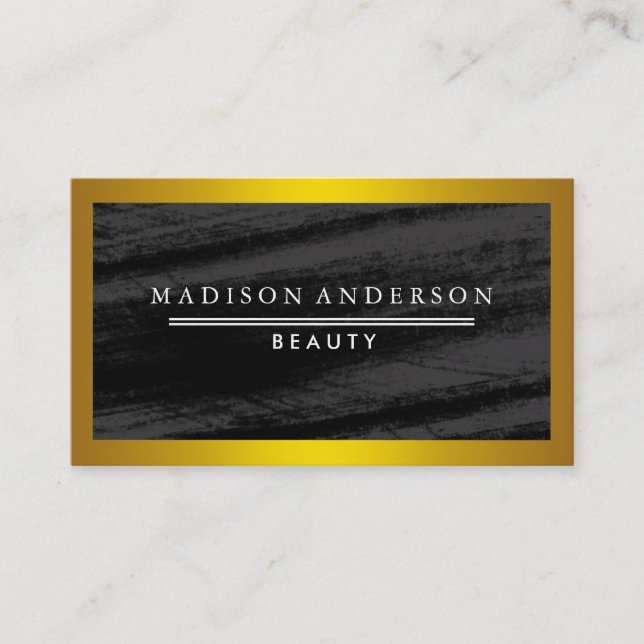 Modern Simple & Classic Beauty Pink Business Card (Front)