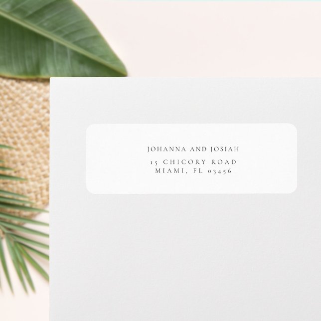 Modern Simple Classic Palm Tree Return Address Label (Creator Uploaded)