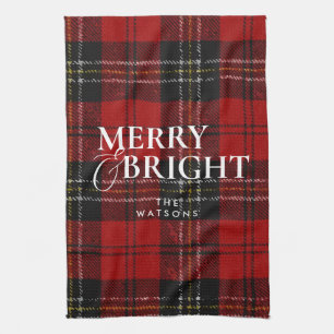 Modern Simple Classic Script Christmas Kitchen Towel