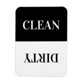 Clean Dirty Dishwasher magnet, Zazzle