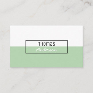 Modern Simple Clear Professional Minimalist Business Card
