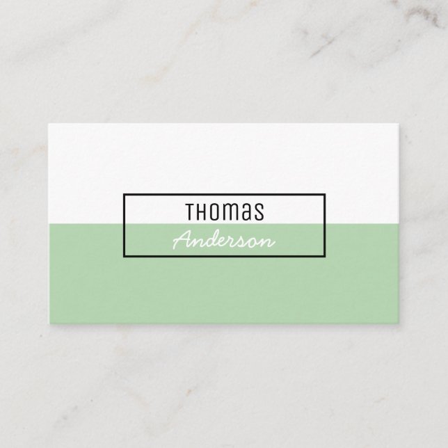 Modern Simple Clear Professional Minimalist Business Card (Front)