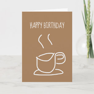 Modern Simple Coffee Lovers Tea Lovers Card