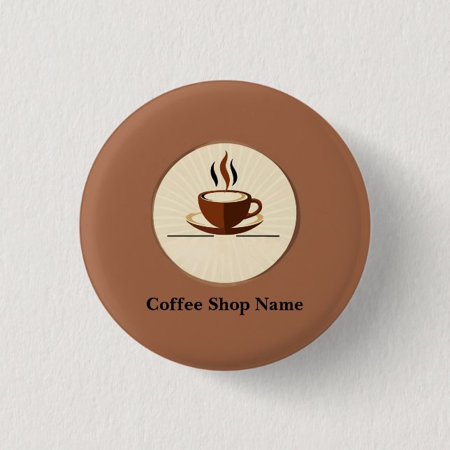 Modern Simple Coffee Shop professional  shop Button (Front)