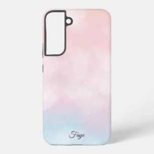 Modern Simple Colorful rainbow gradient galaxy sea Samsung Galaxy S22+ Case