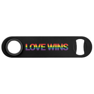 Modern, simple, colorful, vibrant design Love Wins Bar Key