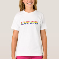 Modern, simple, colorful, vibrant design Love Wins