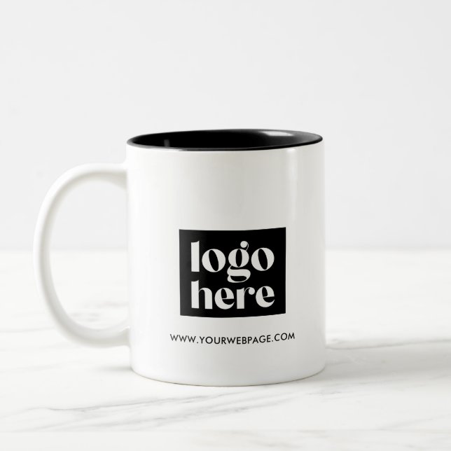 Modern Simple Company Logo Mug (Left)
