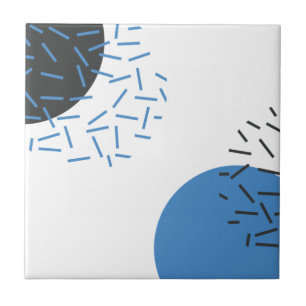 Modern, simple, cool, abstract, graphic pattern ceramic tile