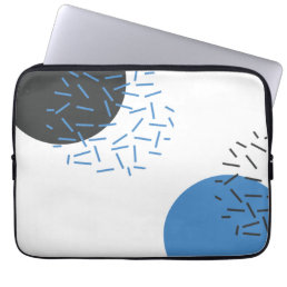 Modern, simple, cool, abstract, graphic pattern laptop sleeve