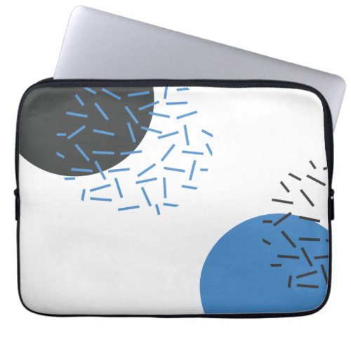 Modern simple cool abstract graphic pattern laptop sleeve