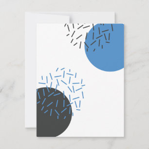 Modern, simple, cool, abstract, graphic pattern note card
