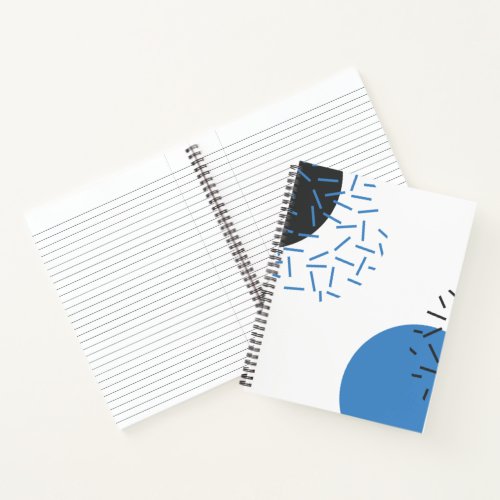 Modern simple cool abstract graphic pattern notebook