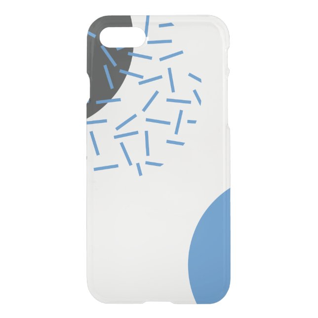 Modern, simple, cool, abstract, graphic pattern uncommon iPhone case (Back)