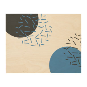 Modern, simple, cool, abstract, graphic pattern wood wall art