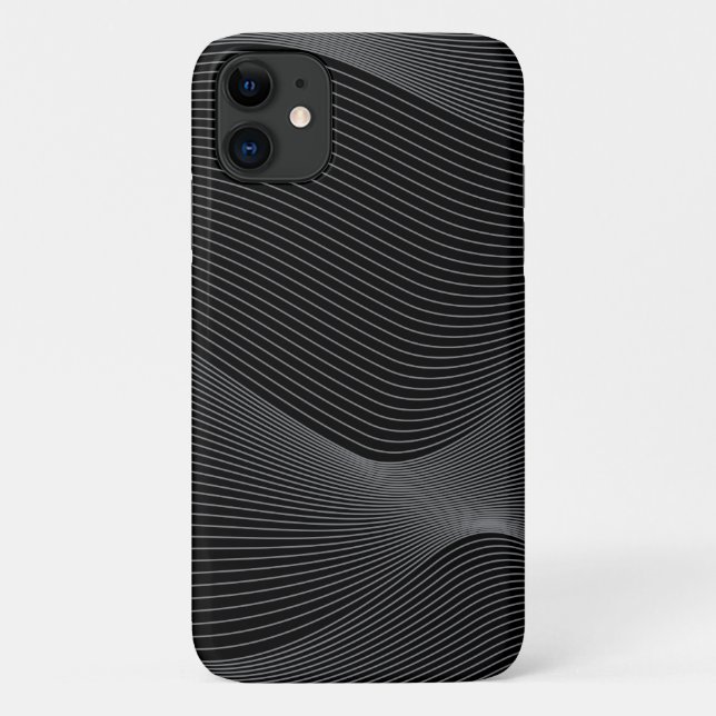 Modern, simple, cool, abstract motion wave pattern Case-Mate iPhone case (Back)