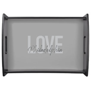 Modern, simple, cool, design Love Philadelphia Serving Tray