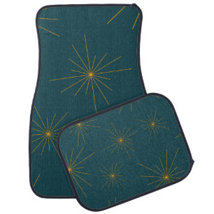 Modern, simple, cool, trendy light abstraction car floor mat