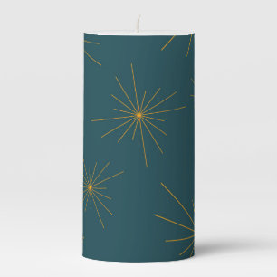 Modern, simple, cool, trendy light abstraction pillar candle