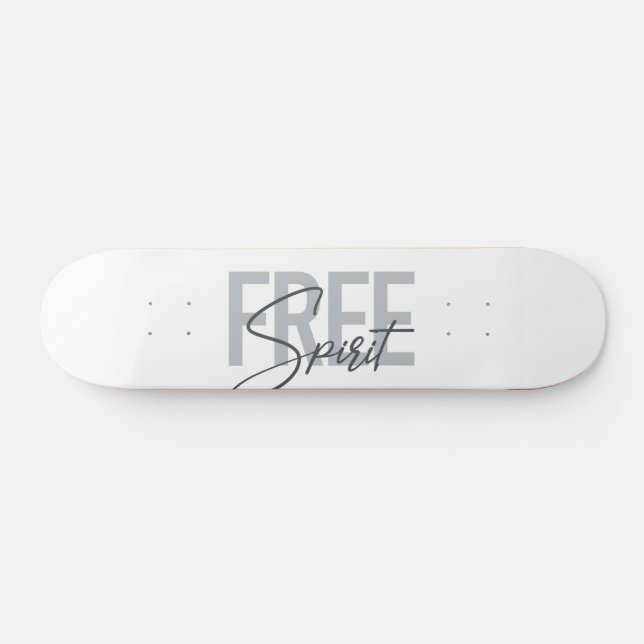Modern, simple, cool typography of Free Spirit Skateboard (Horz)
