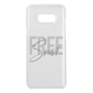 Modern, simple, cool typography of Free Spirit Uncommon Samsung Galaxy S8+ Case