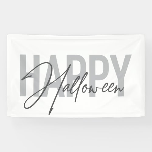 Modern simple cool typography of Happy Halloween Banner