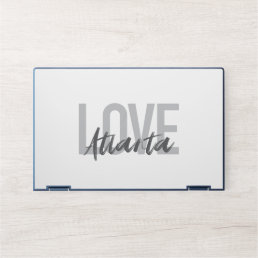 Modern, simple, cool, urban design Love Atlanta HP Laptop Skin