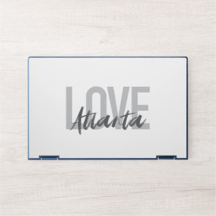 Modern, simple, cool, urban design Love Atlanta HP Laptop Skin