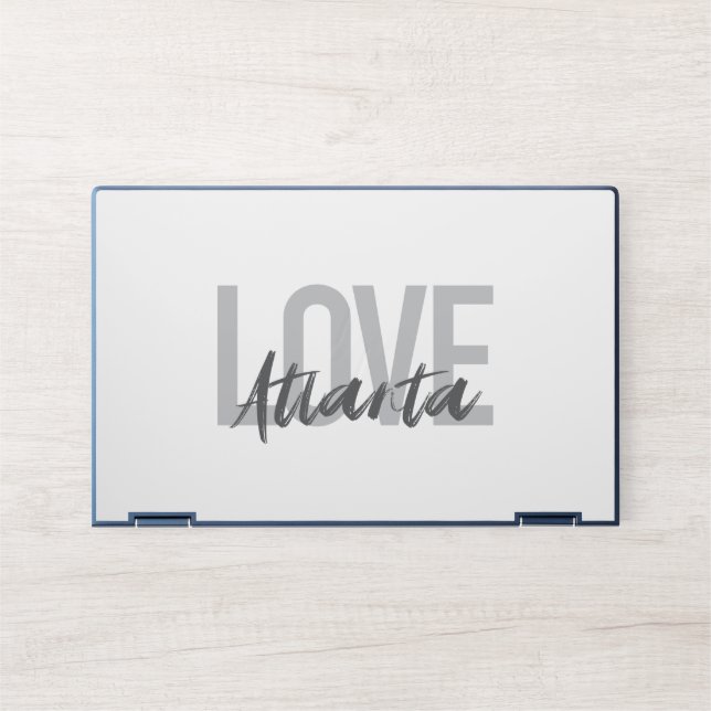 Modern, simple, cool, urban design Love Atlanta HP Laptop Skin (Front)