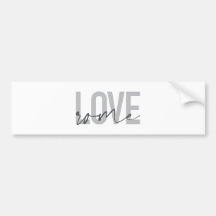 Modern, simple, cool, urban design Love Rome Bumper Sticker