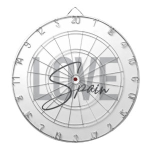 Modern, simple, cool, urban design Love Spain Dart Board