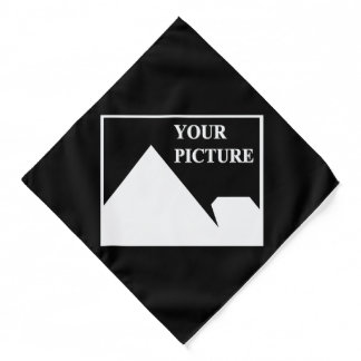 Modern Simple Create Your Own Wedding Picture Bandana
