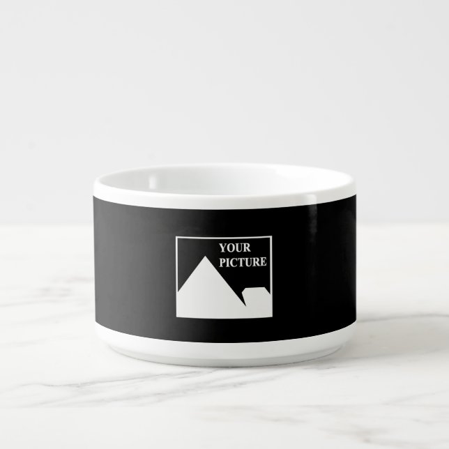 Modern Simple Create Your Own Wedding Picture Bowl (Center)