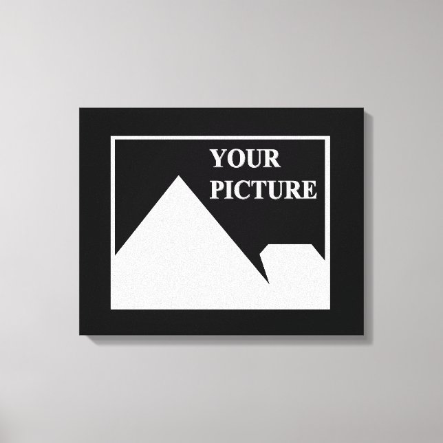 Modern Simple Create Your Own Wedding Picture Canvas Print (Front)