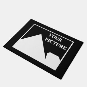 Modern Simple Create Your Own Wedding Picture Doormat