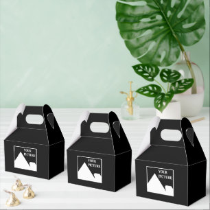 Modern Simple Create Your Own Wedding Picture Favor Boxes