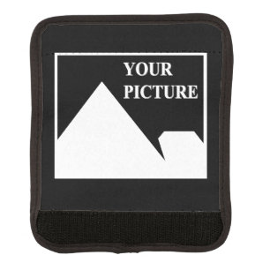 Modern Simple Create Your Own Wedding Picture Luggage Handle Wrap